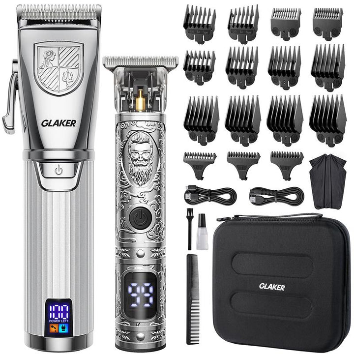 Upgrade Your Grooming Game with the GLAKER Cordless Hair Clipper Kit! ✂️💈 Perfect for Men - Sharp Blades, LED Display, 15 Guide Combs & Travel Case! #GroomingEssentials #HairClippers - Essentially Radiant