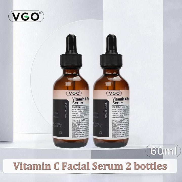 VGO Vitamin C Facial Serum Essence, 30Ml / 60Ml-A2 Moisturize Skincare Daily Delicate Gentle Acne Cleanser Cream Cleanser Cream Radiance Comfort