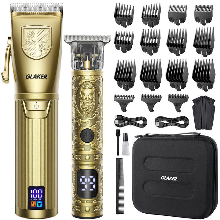 Upgrade Your Grooming Game with the GLAKER Cordless Hair Clipper Kit! ✂️💈 Perfect for Men - Sharp Blades, LED Display, 15 Guide Combs & Travel Case! #GroomingEssentials #HairClippers - Essentially Radiant