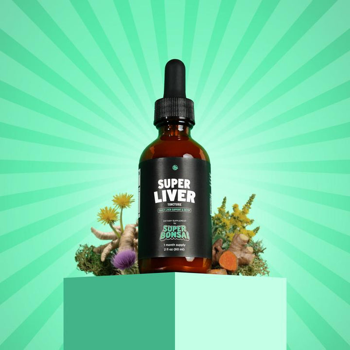 Revitalize Your Liver Naturally! 🌿✨ Superbonsai Super Liver with Milk Thistle & Dandelion Root - Detox & Support Daily! 💚 #GMOFree #GlutenFree #Vegan