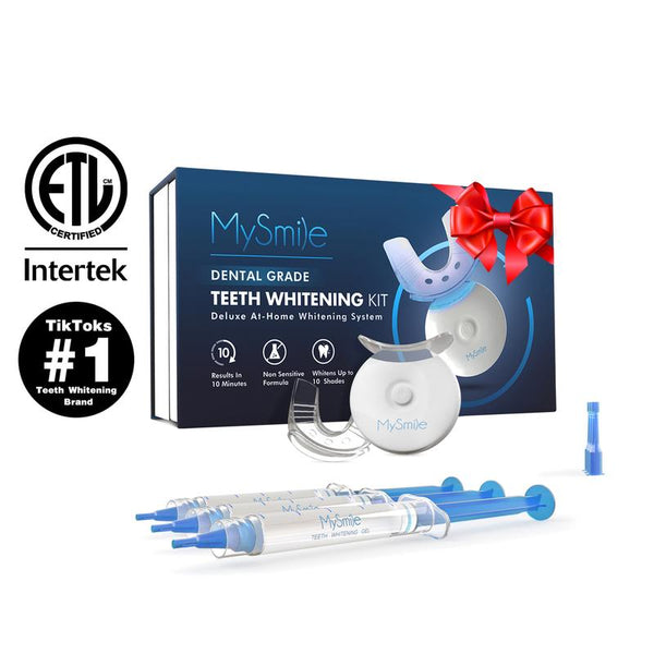 Get Your Smile Summer-Ready! 🌟 Mysmile Teeth Whitening Kit with 5X LED Light - 18% Carbamide Peroxide! Perfect for Your Spring Glow Up! 💖 #TikTokShopDeal