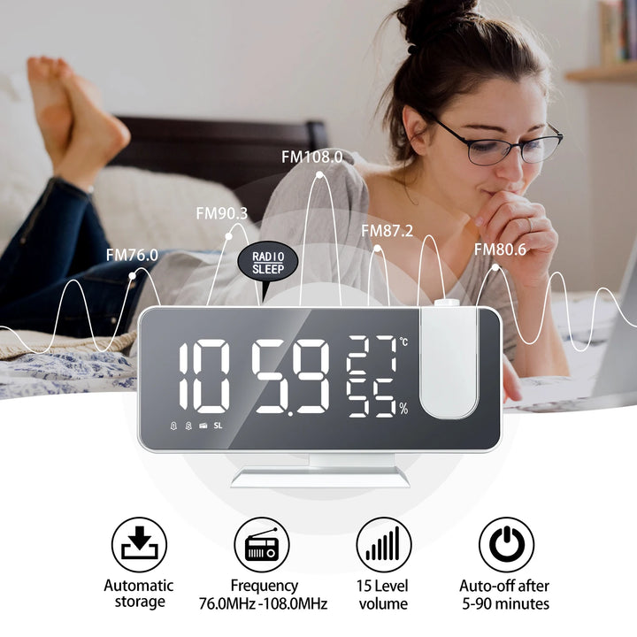 LED Digital Projection Alarm Clock - Essentially Radiant