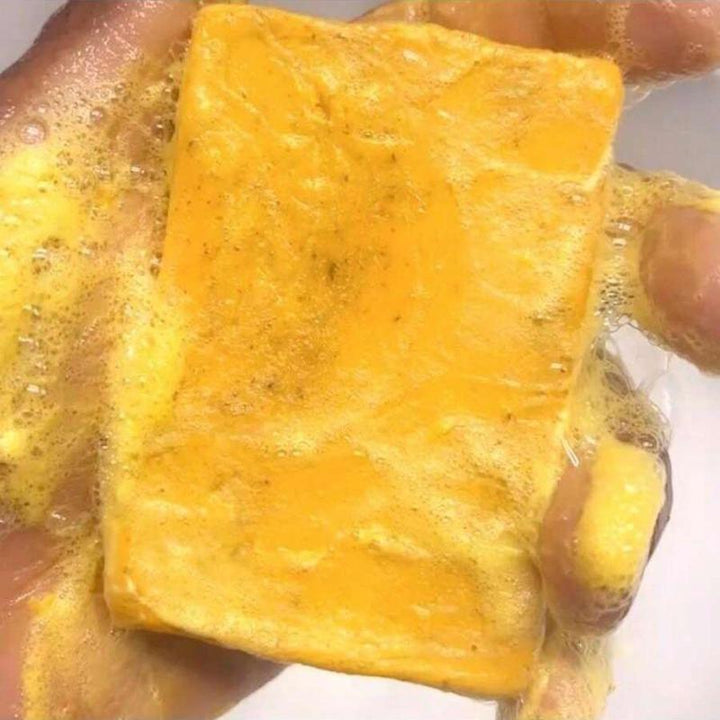 Summer Turmeric & Kojic Soap, Natural Handmade Bath Soap, Exfoliating Soap for Body Wash, Body Care Product for Women & Men, Valentine'S Day Gift